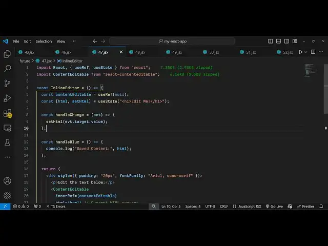 Video thumbnail for Build a React.js content-editable Library to Change the HTML & Content of Elements in Browser