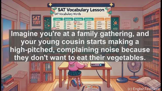 Video thumbnail for 5000 Must Know SAT Vocabulary - SAT Vocabulary: Understanding the Word 'Whine'