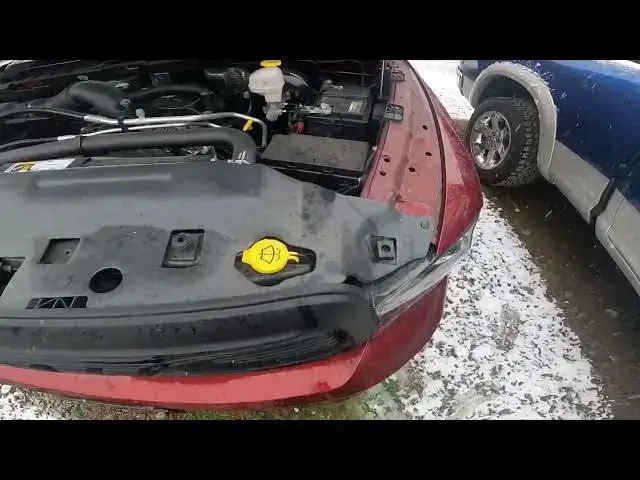 Video thumbnail for Where is Fuse Box Under the Hood in Dodge Ram 1500 II ( 2019 - now ) - Find Fuse Box