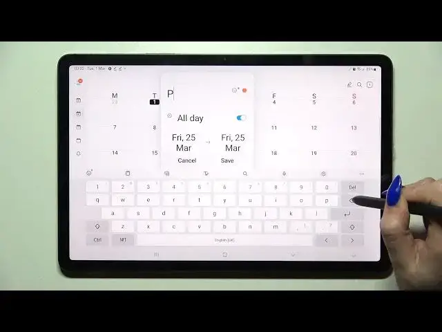 'Video thumbnail for Samsung Galaxy Tab S8 - How To Add Event To Calendar'
