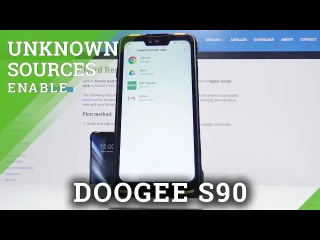 'Video thumbnail for How to Permit Unknown Sources Installation on Doogee S90 – Install Unknown Applications'