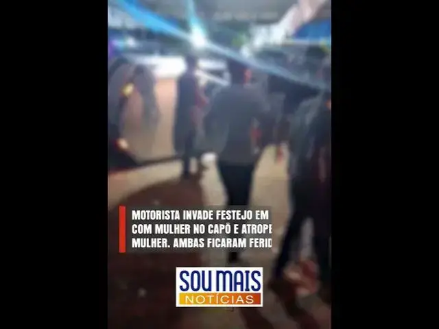 Video thumbnail for Motorista invade festejo e atropela duas mulheres em Ipueiras (TO)