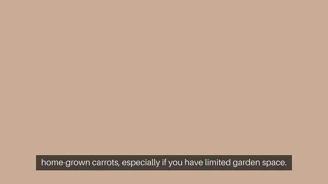Video thumbnail for How To Grow Carrots In Containers