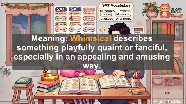 Video thumbnail for 5000 Must Know SAT Vocabulary - Whimsical: The Playful Adjective That Sparks Imagination