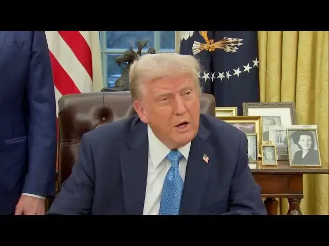 Video thumbnail for Trump hails Canada 'a great place' as he imposes aggressive tariffs