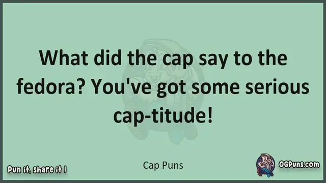 Video thumbnail for Cap - Jokes, Puns, Wordplays, and Laughter