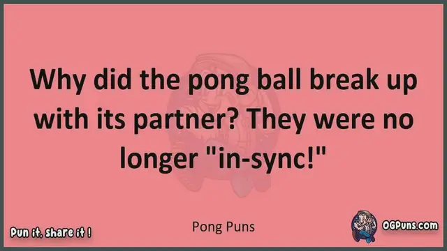 Video thumbnail for Pong - Jokes, Puns, Wordplays, and Laughter