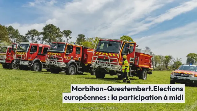 Video thumbnail for Morbihan-Questembert. Elections européennes : la participation à midi