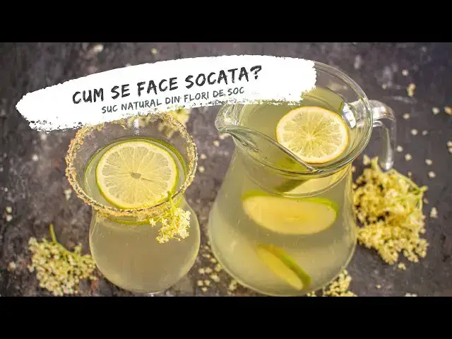 Video thumbnail for Cum se face socata? Suc din flori de soc cu lămâie, 100% natural. E gata în 2 zile! | Bucate Aromate
