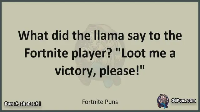 Video thumbnail for Fortnite - Jokes, Puns, Wordplays, and Laughter