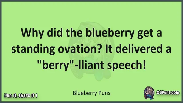 Video thumbnail for Blueberry - Jokes, Puns, Wordplays, and Laughter