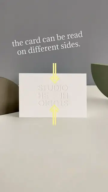 'Video thumbnail for Studio He Architecture & Interior Design Business Card'