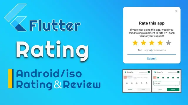 Video thumbnail for Rate my app flutter example & In app Review Flutter | Flutter Tutorial