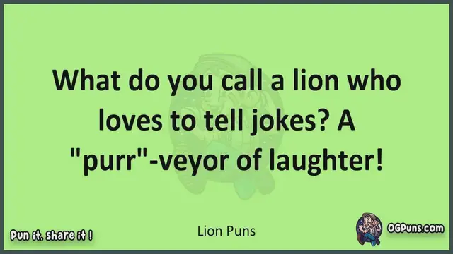 Video thumbnail for Lion - Jokes, Puns, Wordplays, and Laughter