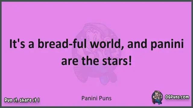 Video thumbnail for Panini - Jokes, Puns, Wordplays, and Laughter