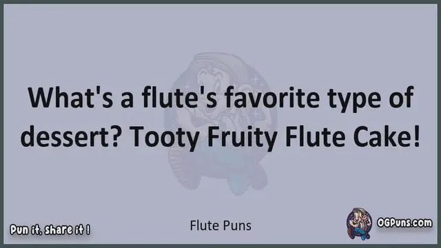 Video thumbnail for Flute - Jokes, Puns, Wordplays, and Laughter