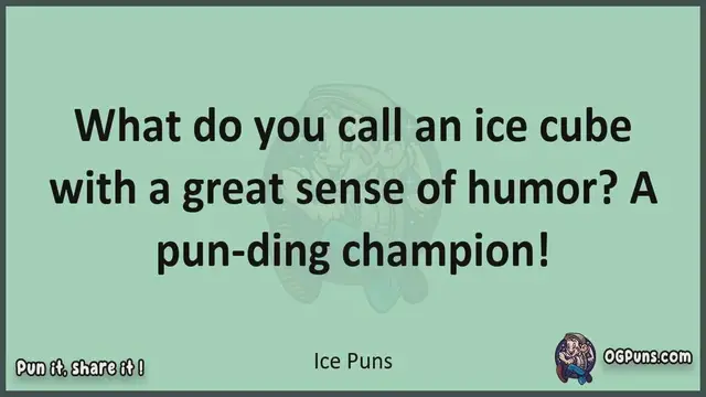 Video thumbnail for Ice - Jokes, Puns, Wordplays, and Laughter