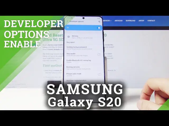 'Video thumbnail for How to Enable Developer Options in Samsung Galaxy S20 – Manufacturer Setup'