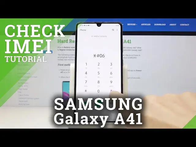 'Video thumbnail for How to Check IMEI & SN Number in SAMSUNG Galaxy A41 – Find IMEI Info'