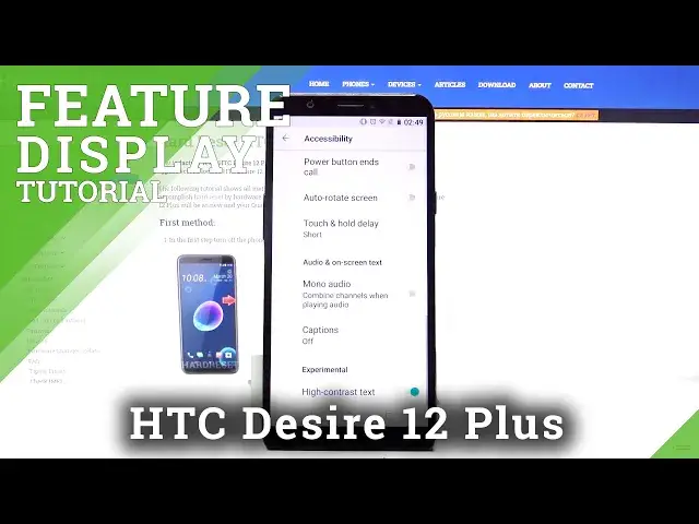 Video thumbnail for High Contrast Text – Additional Display Features on HTC Desire 12 Plus
