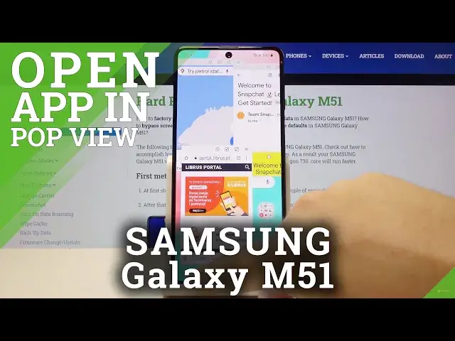 'Video thumbnail for How to Use Apps in Pop Up View in SAMSUNG Galaxy M51 – Multiple Apps Usage'