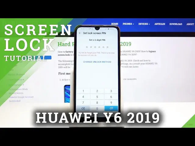 'Video thumbnail for How to Add Lock Screen Method on HUAWEI Y6 2019 - Lock Screen Settings'