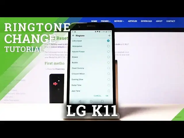 'Video thumbnail for How to change Ringtone in LG K11 – Ringtones List'