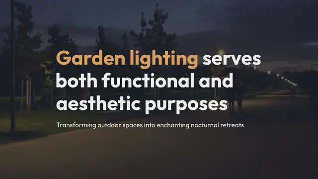 Video thumbnail for Garden Lighting