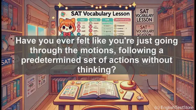 Video thumbnail for 5000 Must Know SAT Vocabulary - Automaton: The SAT Word That Describes Robotic Behavior