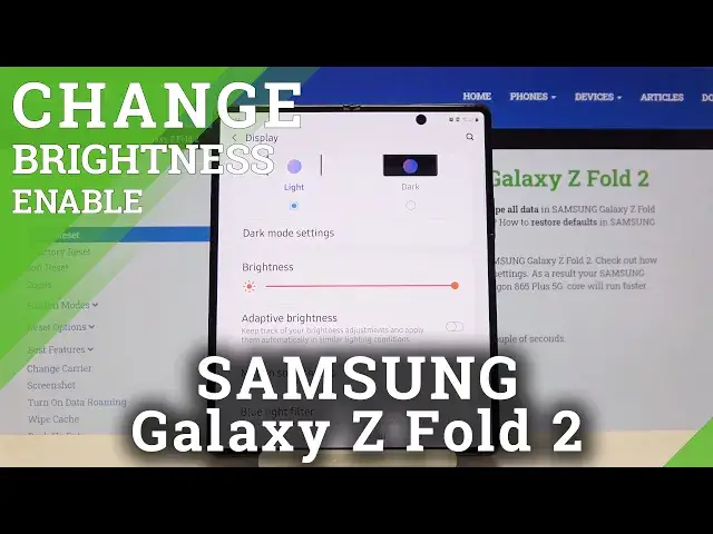 'Video thumbnail for How to Activate Auto-Brightness on SAMSUNG Galaxy Z Fold 2 – Display Settings'