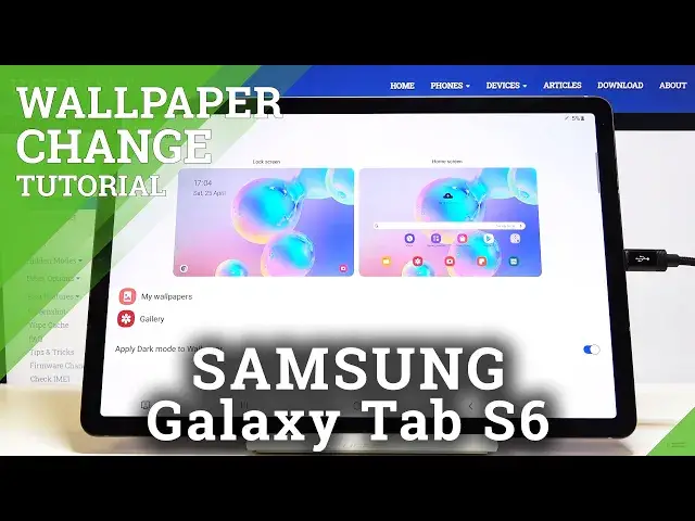 'Video thumbnail for How to Change Wallpaper in SAMSUNG Galaxy Tab S6 – Change Screen Look'