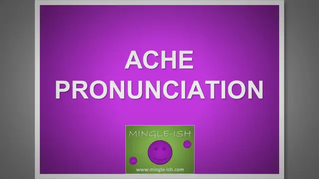 Video thumbnail for ache pronunciation