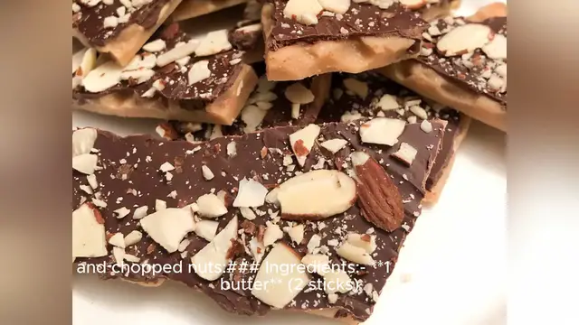 Video thumbnail for toffee recipe