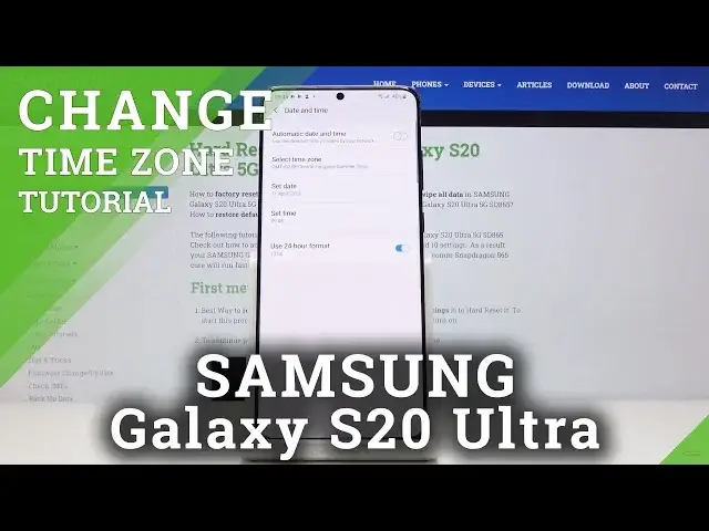 'Video thumbnail for How to Change Date & Time in SAMSUNG Galaxy S20 Ultra – Change Time Zone'