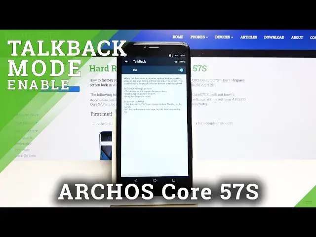 Video thumbnail for How to Use TalkBack in ARCHOS Core 57S - Activate TalkBack
