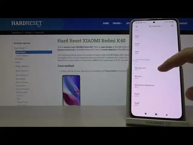 Video thumbnail for Default Notification Sounds in XIAOMI Redmi K40 – List of Notification Tones