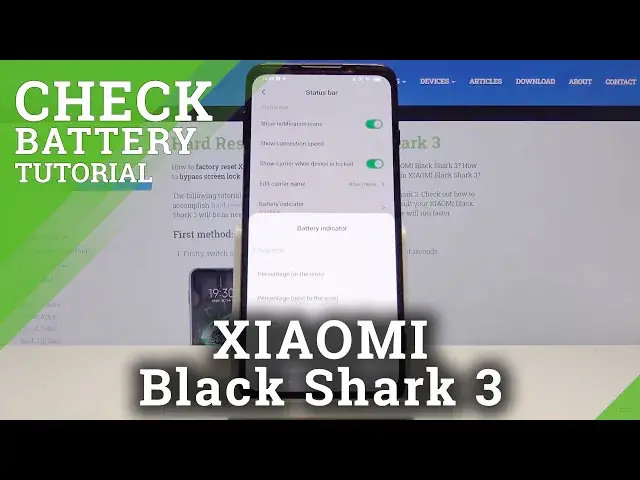 'Video thumbnail for How to Check Battery Percentage in XIAOMI Black Shark 3 – Show Battery Info'