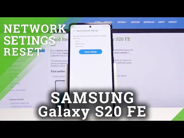 'Video thumbnail for How to Reset Network Settings in SAMSUNG Galaxy S20 FE 5G – Restore Network Settings'