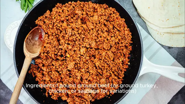 Video thumbnail for Taco meat recipe