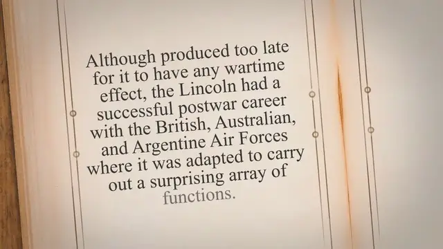 Video thumbnail for Avro Lincoln – The Newer, Better Lancaster