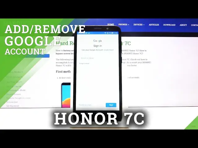 'Video thumbnail for How to Manage Google Account in Honor 7C – Remove or Add Google Account'