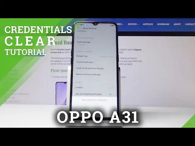 'Video thumbnail for How to Clear Credentials in OPPO A31 (2020) – Delete DRM'