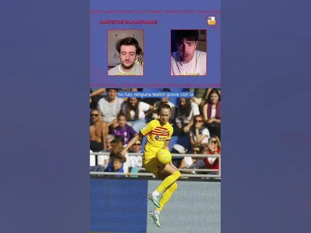 Video thumbnail for LA LESIÓN DE LA JUGADORA MÁS DESEQUILIBRANTE DEL BARÇA