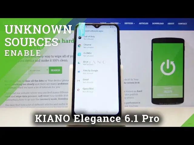 'Video thumbnail for How to Activate Unknown Sources in KIANO Elegance 6.1 Pro – Allow App Installation'
