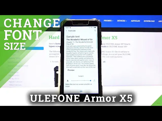 'Video thumbnail for How to Change Font Size in ULEFONE Armor X5 – Customize Font'