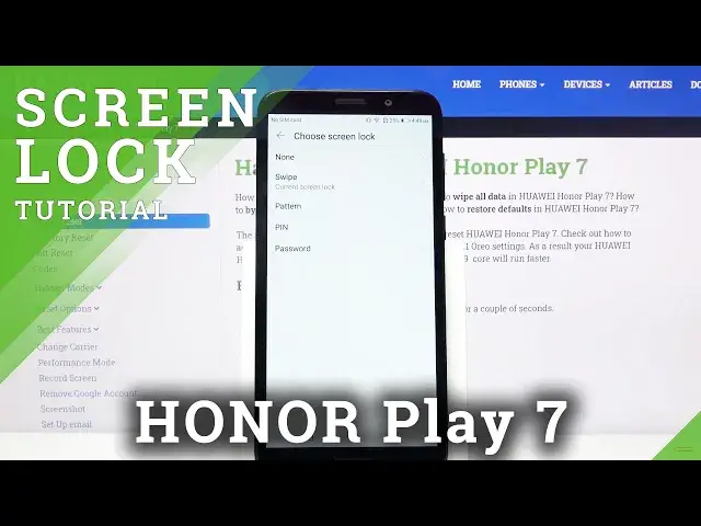 Video thumbnail for How to Add Screen Lock in Honor Play 7 - Set Up Screen Lock