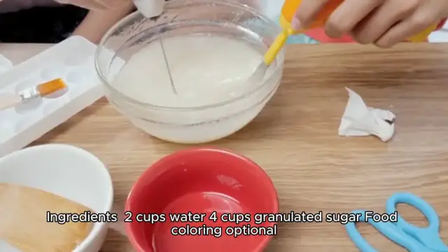 Video thumbnail for Rock candy recipe for kids