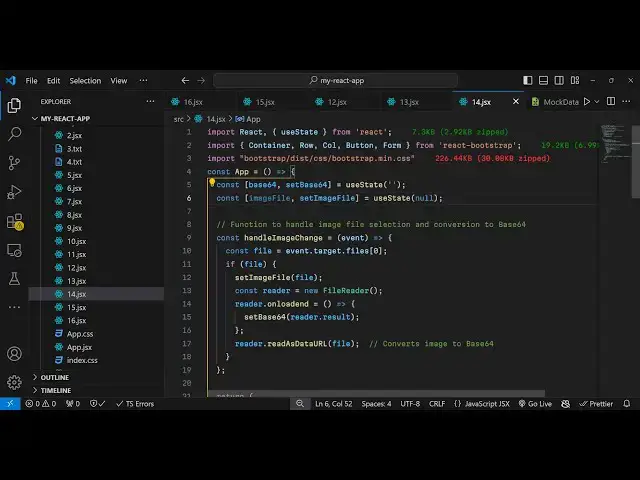 Video thumbnail for Build a React.js Image to Base64 Converter in Browser Using Javascript & JSX