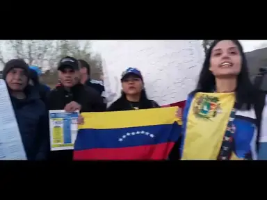 'Video thumbnail for La marcha de los venezolanos en Carlos Paz'