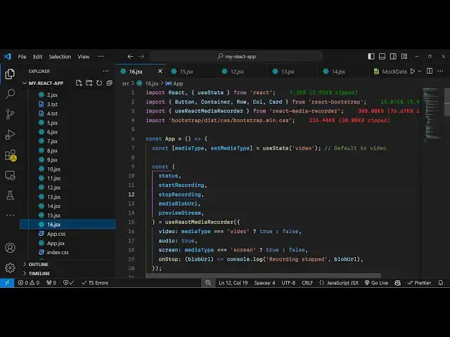 Video thumbnail for Build a React.js WebRTC Video,Audio & Screen Recorder in Browser Using react-media-recorder Library